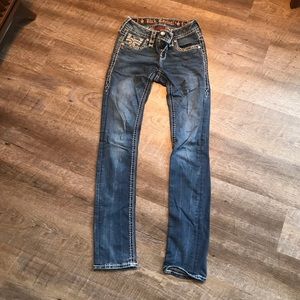Rock Revival mid-rise straight jeans size 24